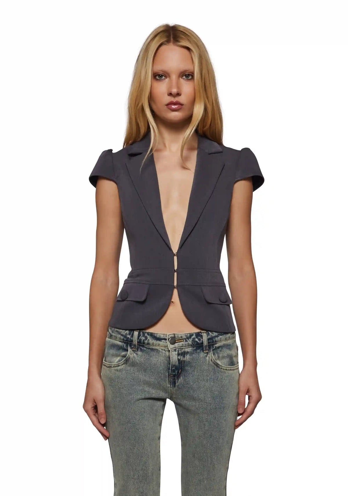Cleo Tailored Short Sleeve Blazer