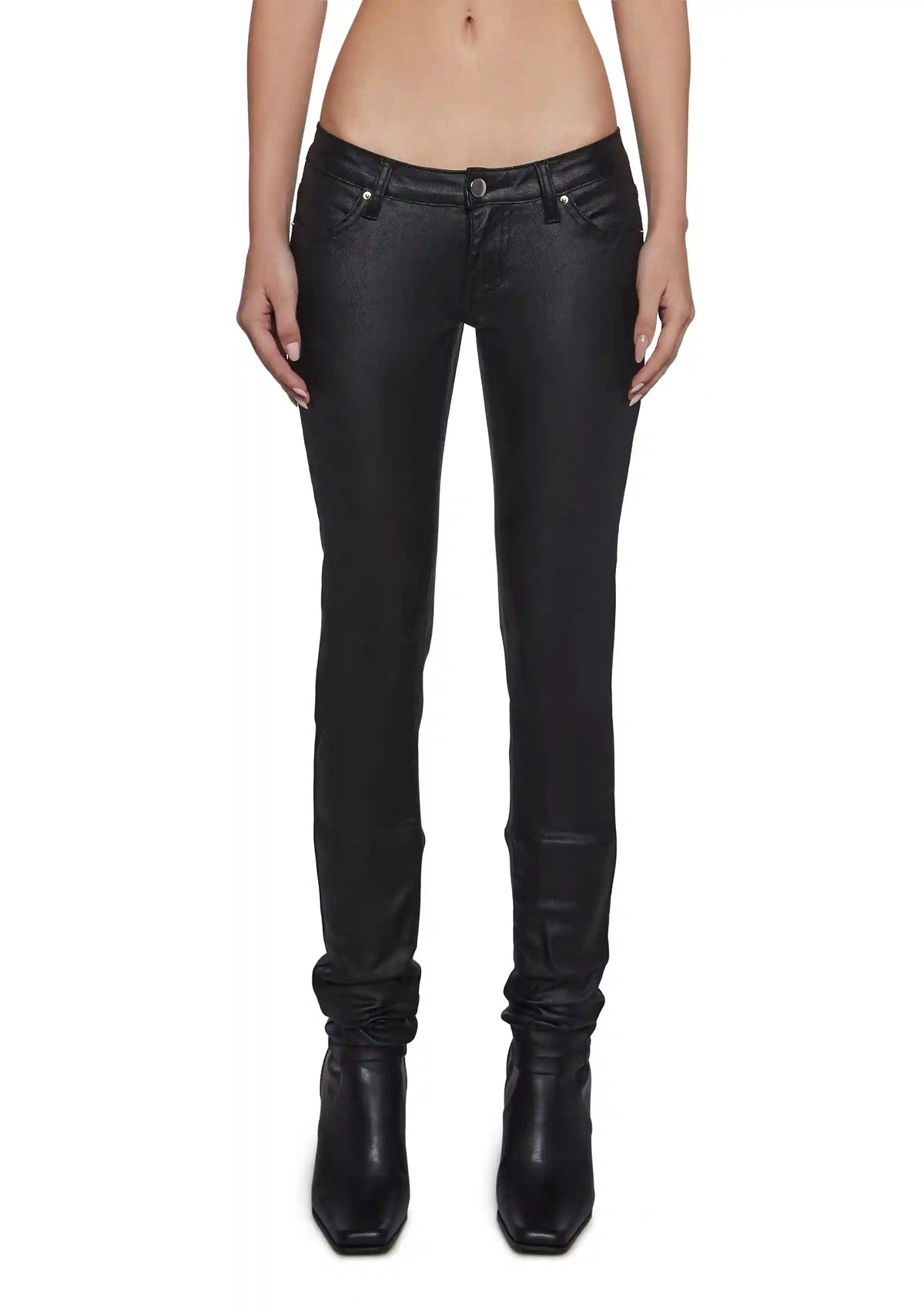 Born To Rock Wax Denim Skinny Jeans