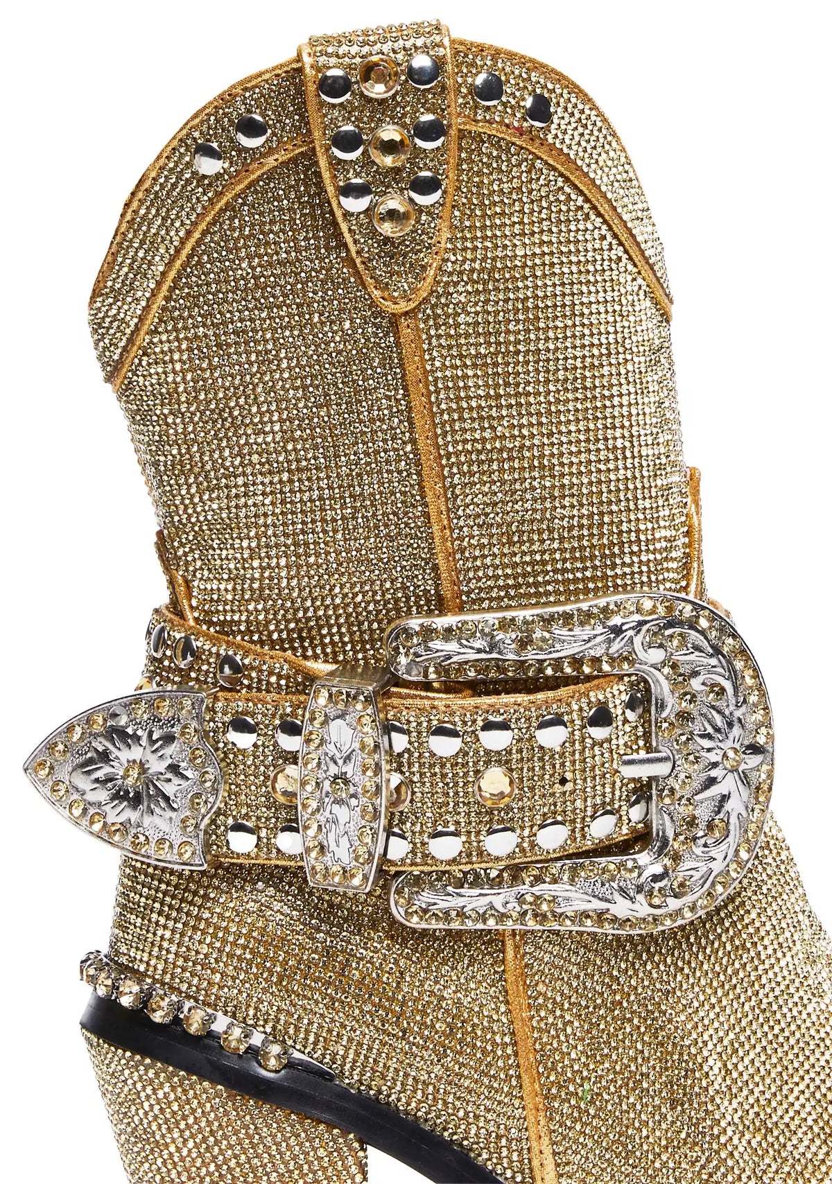 Sheriff Shine Cowboy Boots - Gold