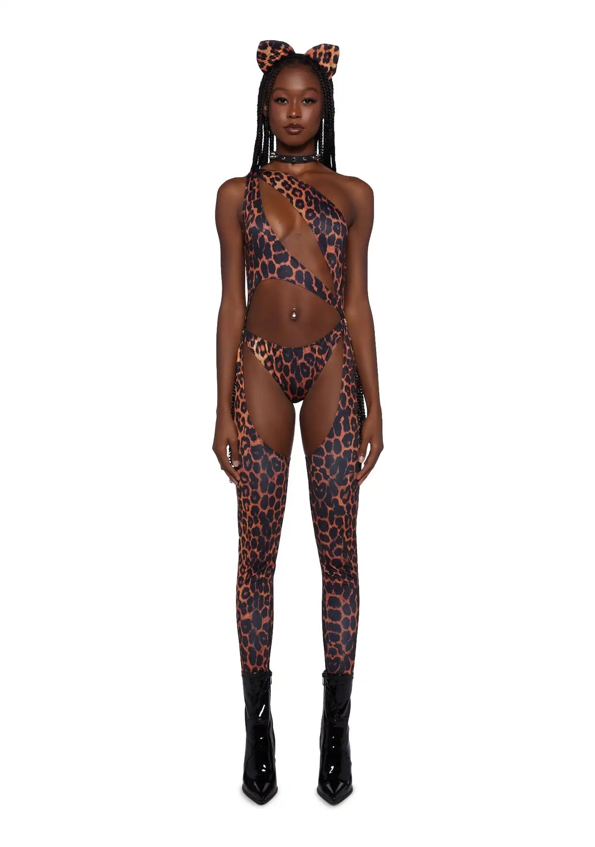Kitty Prism Moonwalk Cut-Out Catsuit