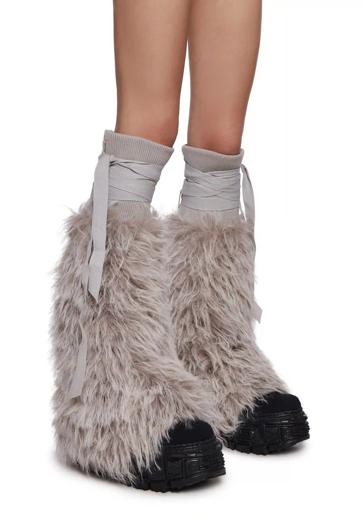 Shaggy Faux Fur Boot Covers