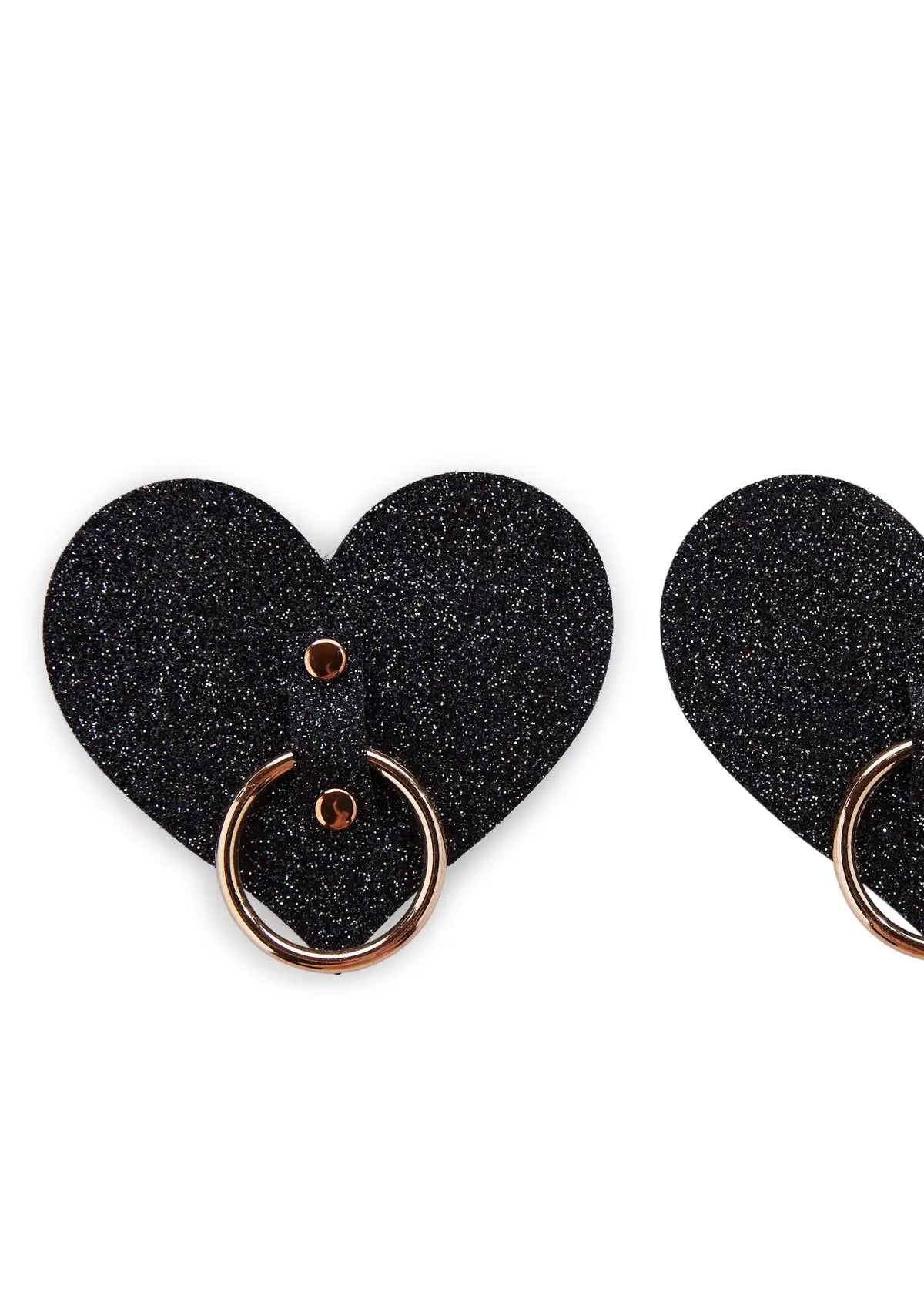 After Midnight Glitter Hoop Heart Pasties