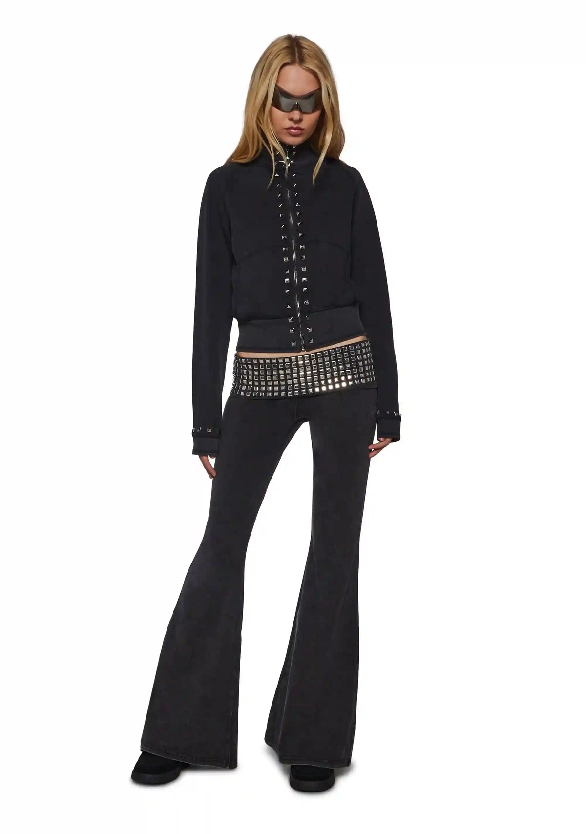 Reloop Studded Zip Track Jacket
