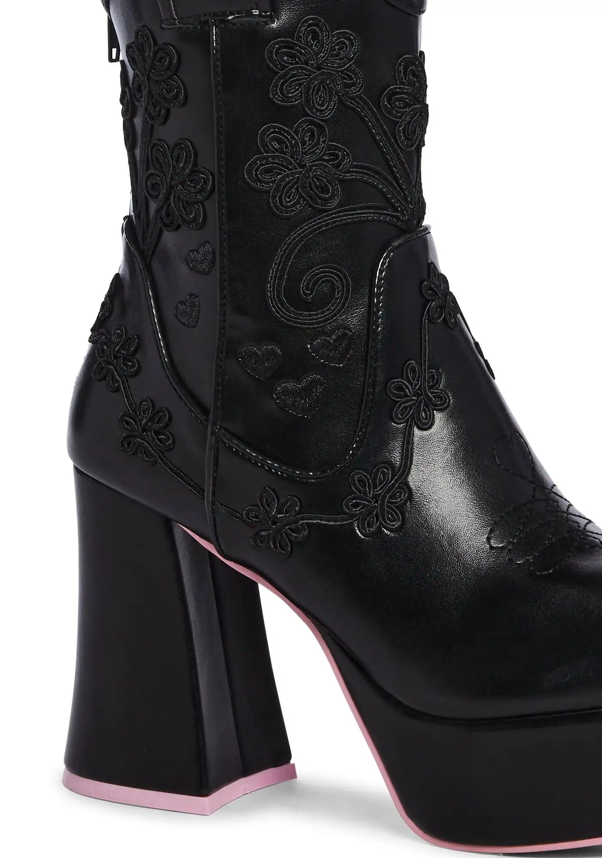 Follow The Sunset Cowboy Boots - Black