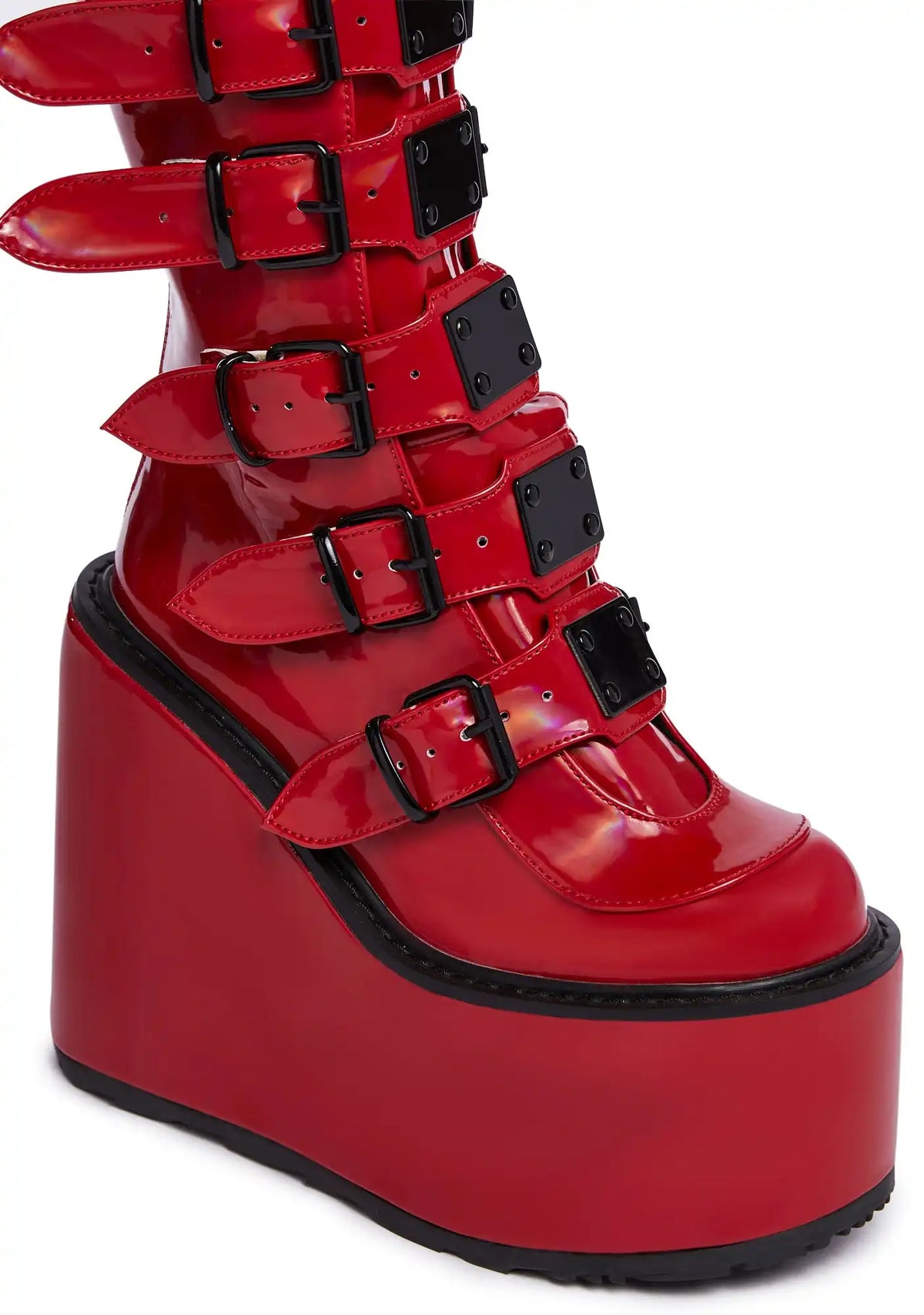 Red Holographic Trinity Boots