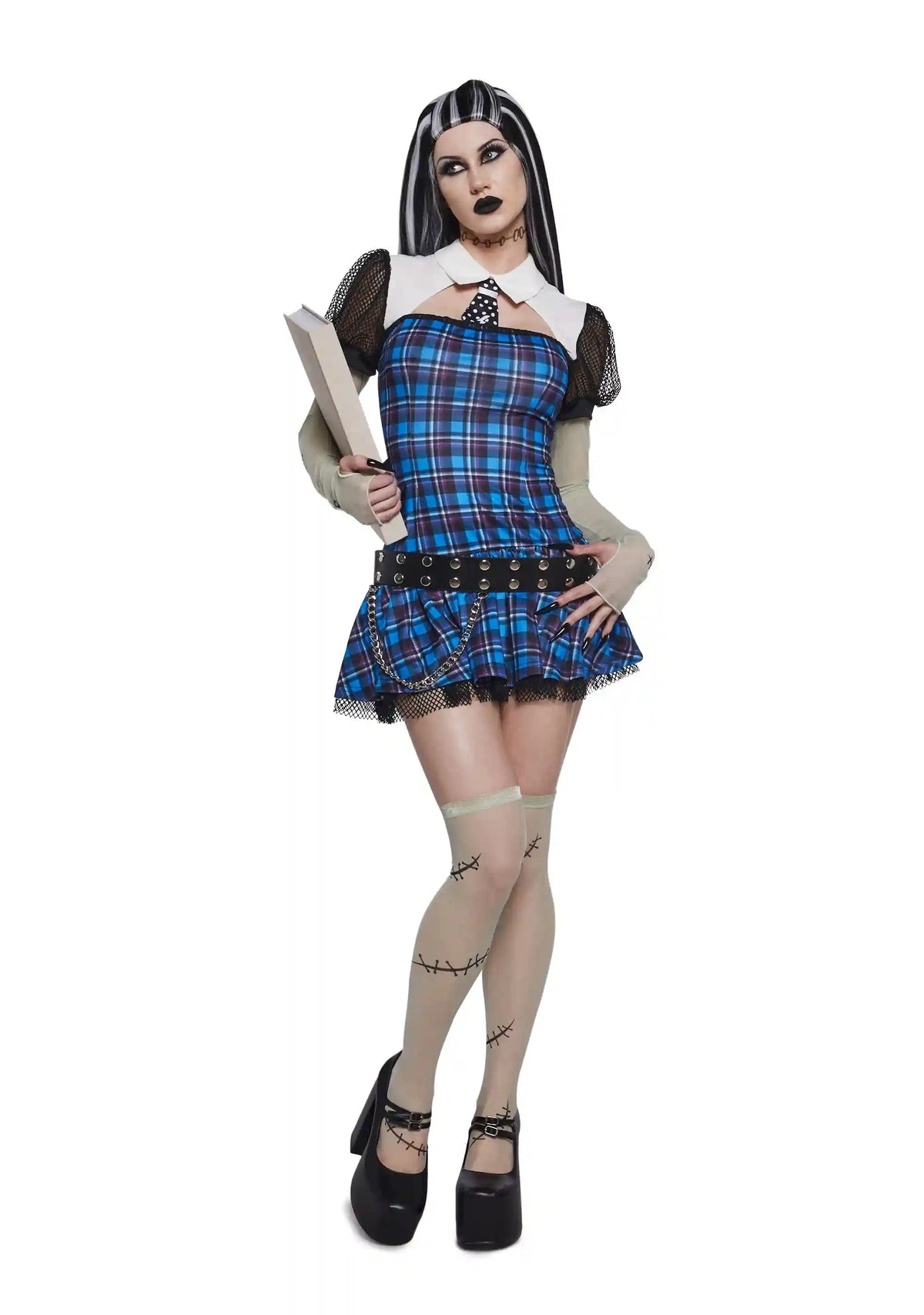 Reanimated Doll Costume And Wig Set