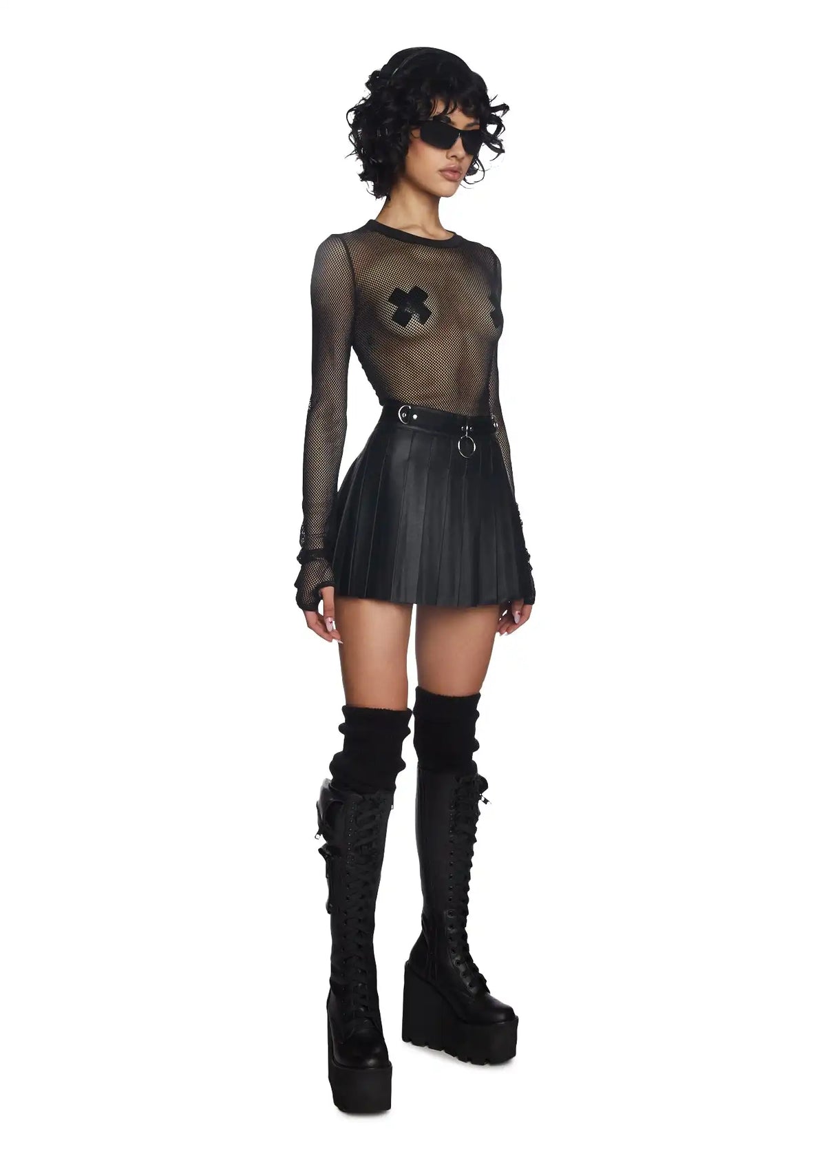 See Thru Me Fishnet Top