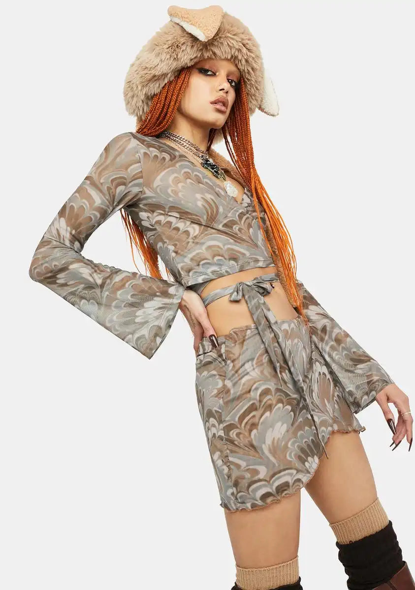 Seeing Is Believing Mesh Skirt Set