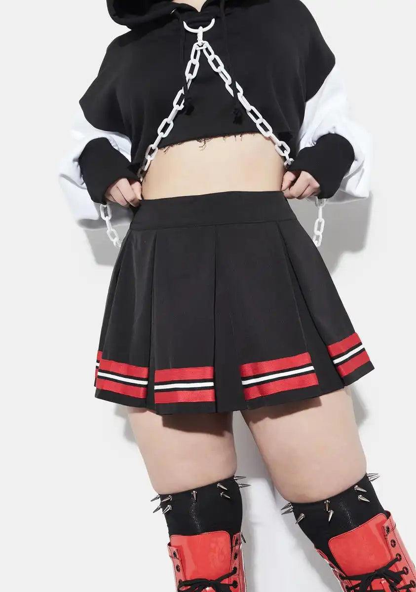 Satan's Spirit Squad Pleated Cheer Skirt