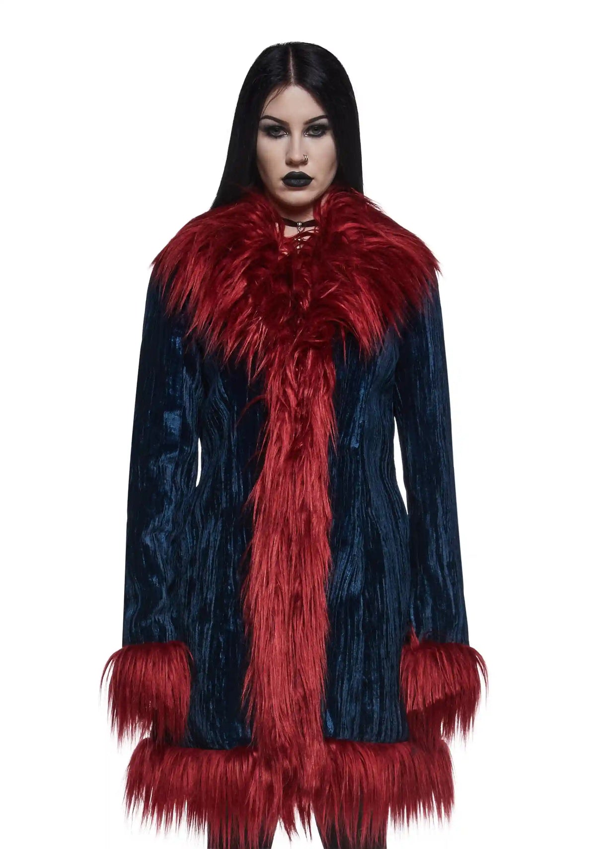 Art Magic Velvet Coat - Blue
