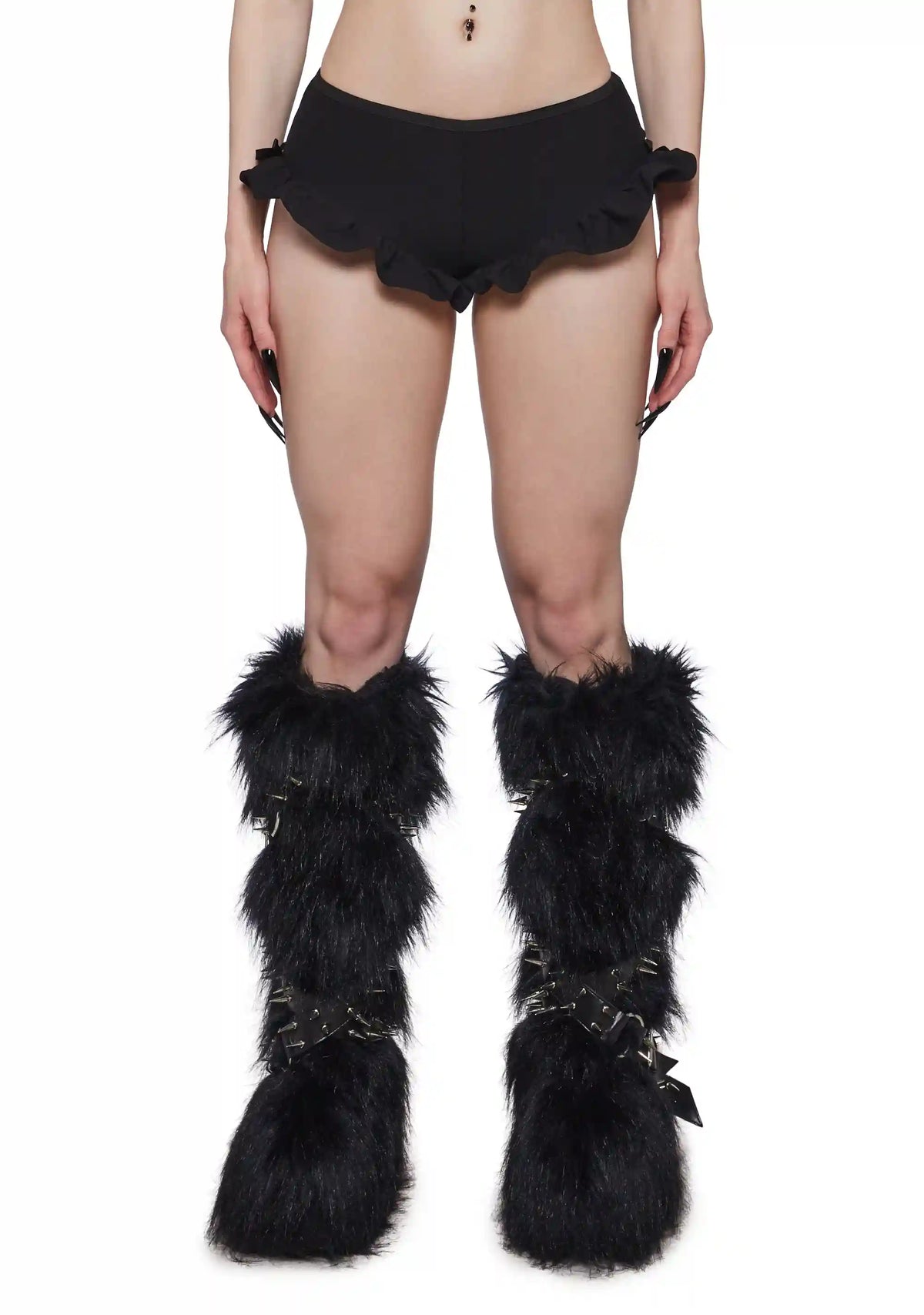 Haunted Black Micro Shorts