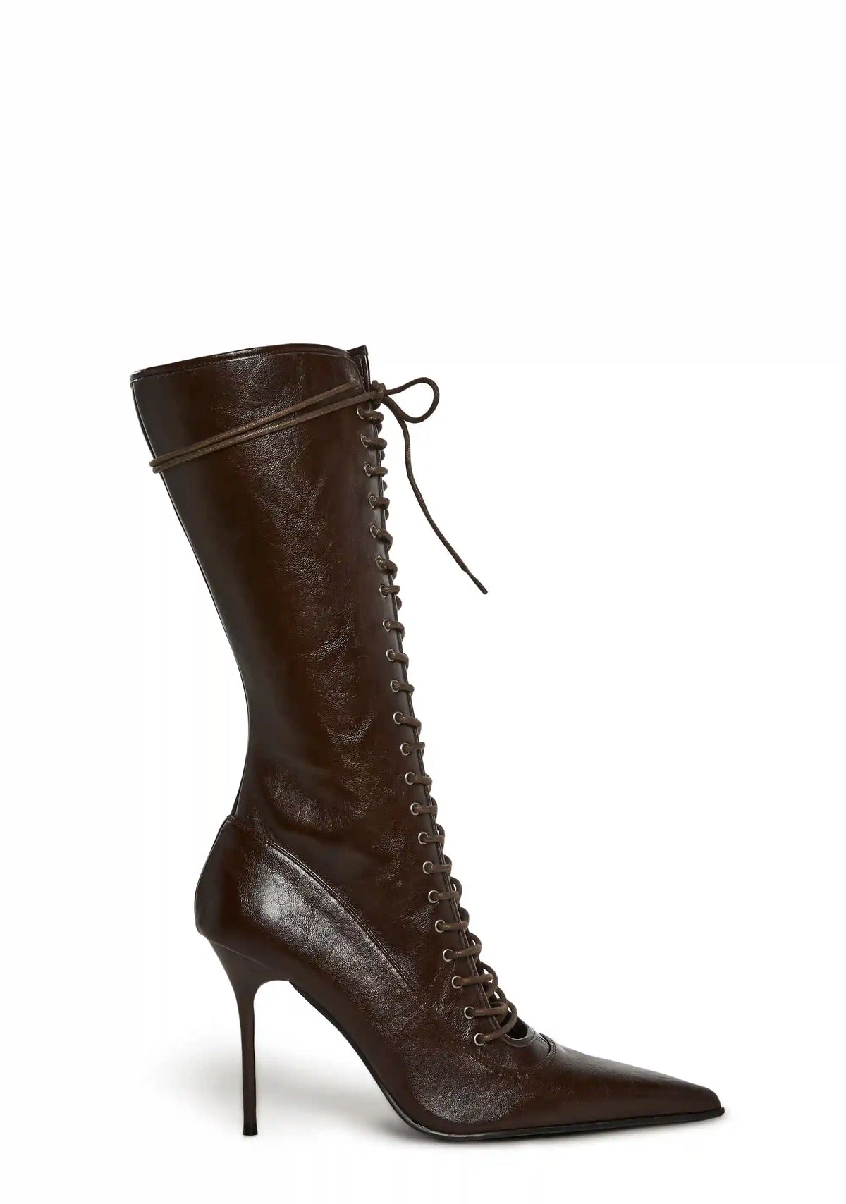 Scandalous Seduction Heeled Boots - Brown