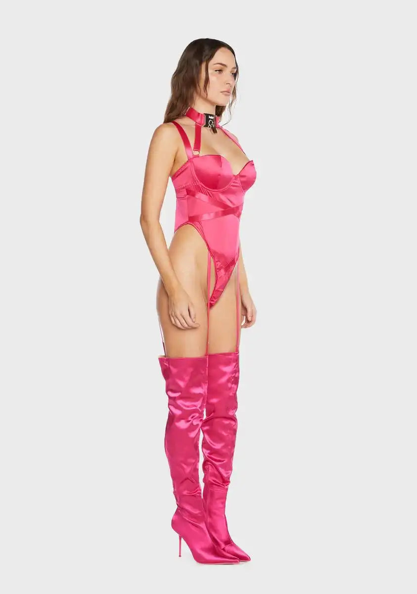 Pink Keep It Locked Teddy