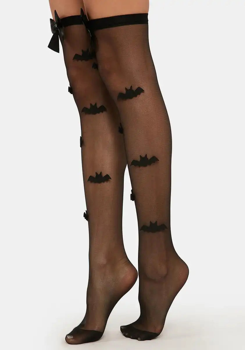 Seeking Darkness Thigh High Stockings