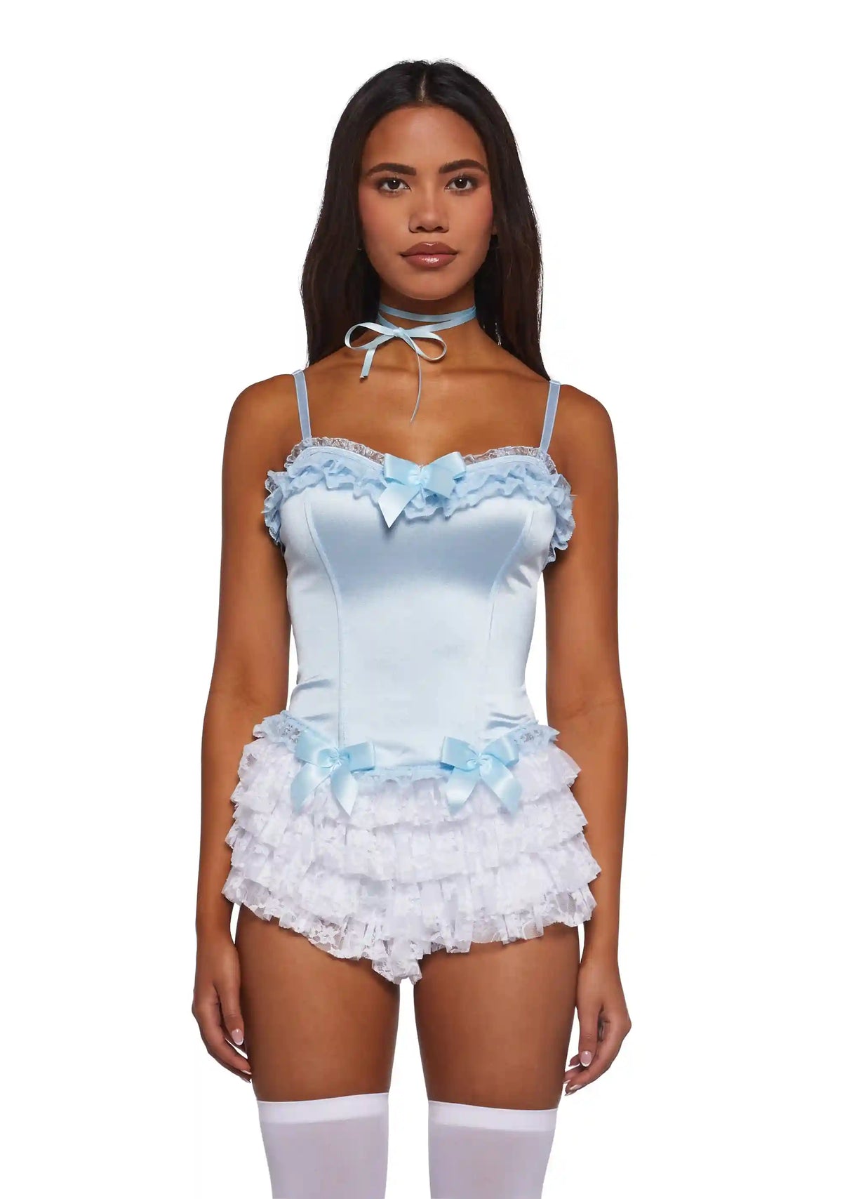 Romantic Age Corset Top - Blue