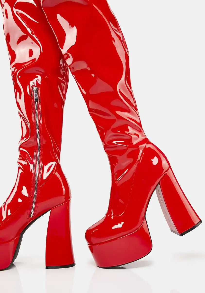 Fire The Wickedly Talented Thigh-High Boots