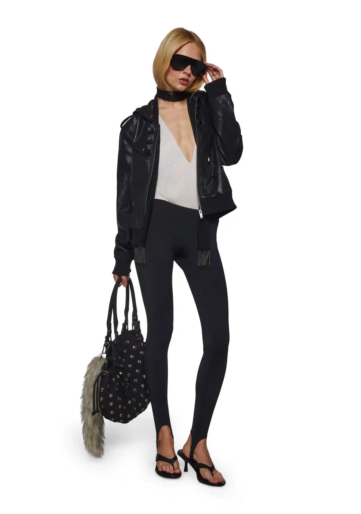 Donna High Waisted Stirrup Leggings
