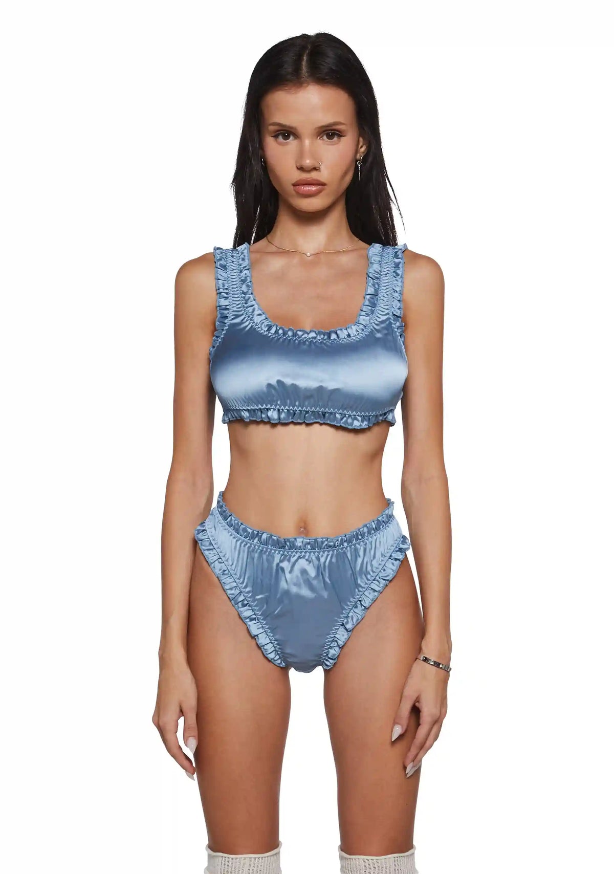 Seductive Vixen Lingerie Set - Blue