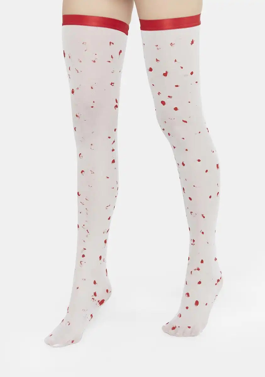Scream Queen Thigh High Stockings