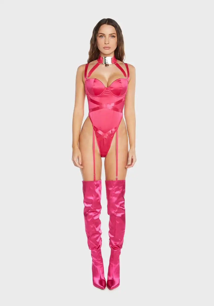 Pink Keep It Locked Teddy
