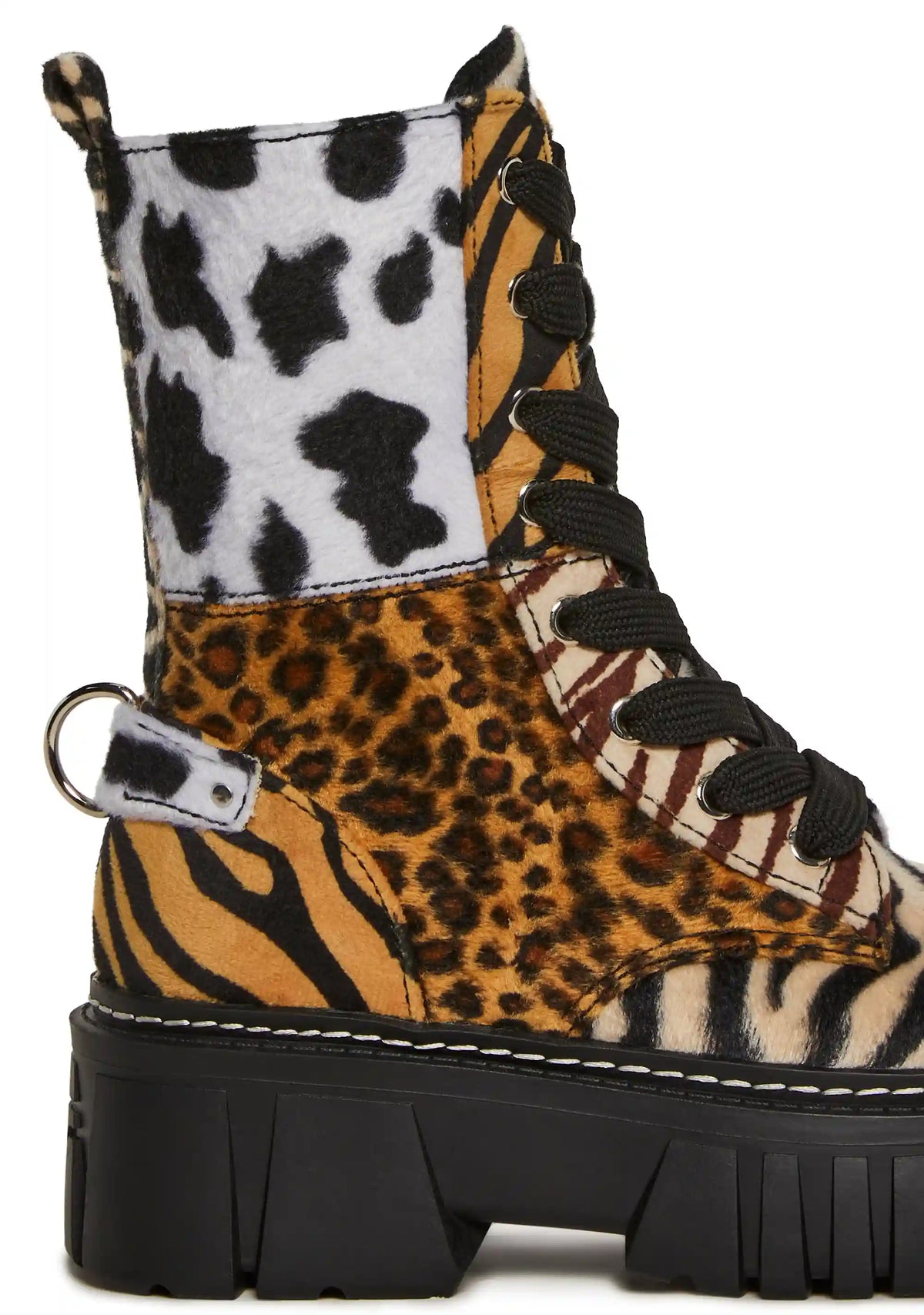 Party Animal Combat Boots - Multi