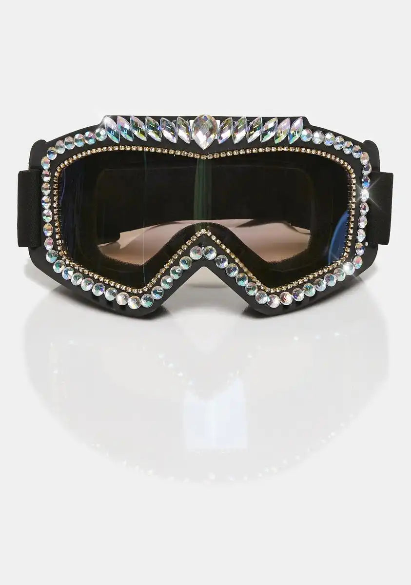 Close Your Eyes Rhinestone Goggles