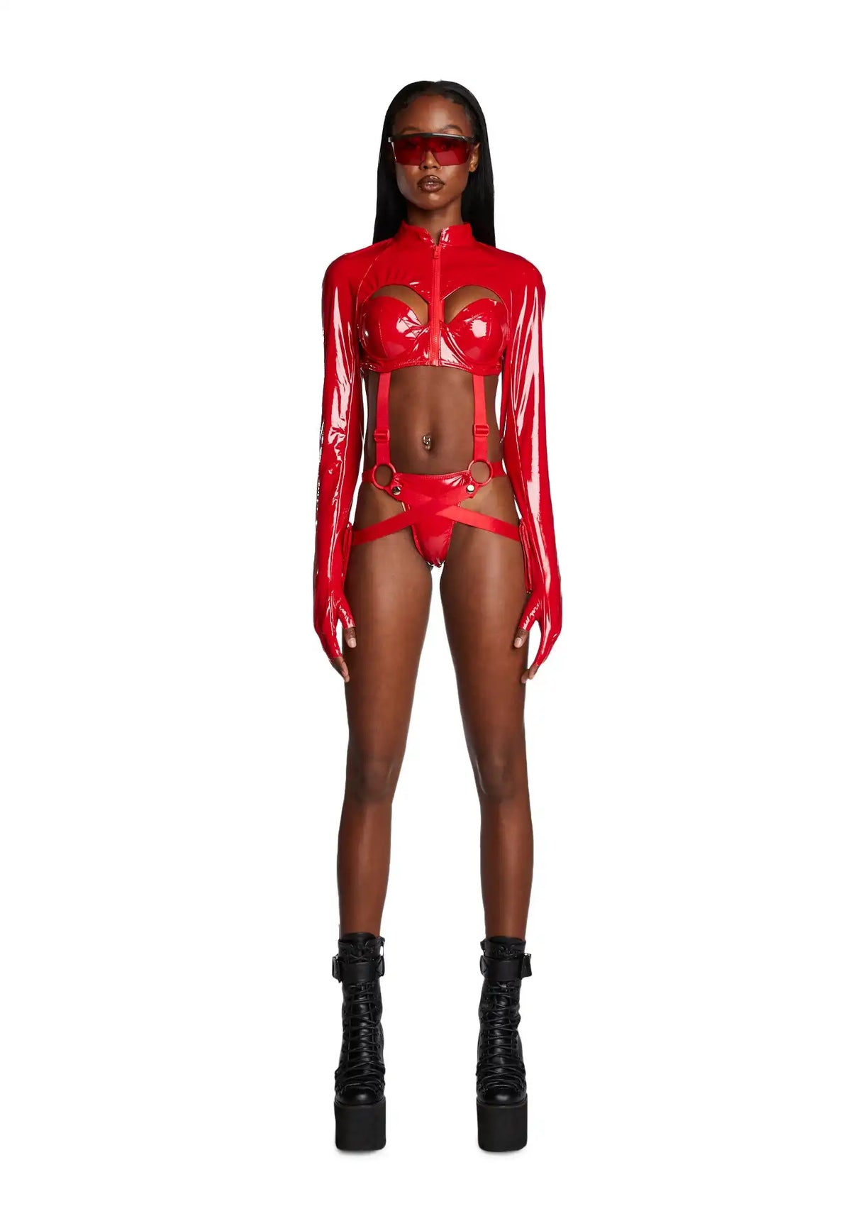 Sci Fi Babe Costume - Red