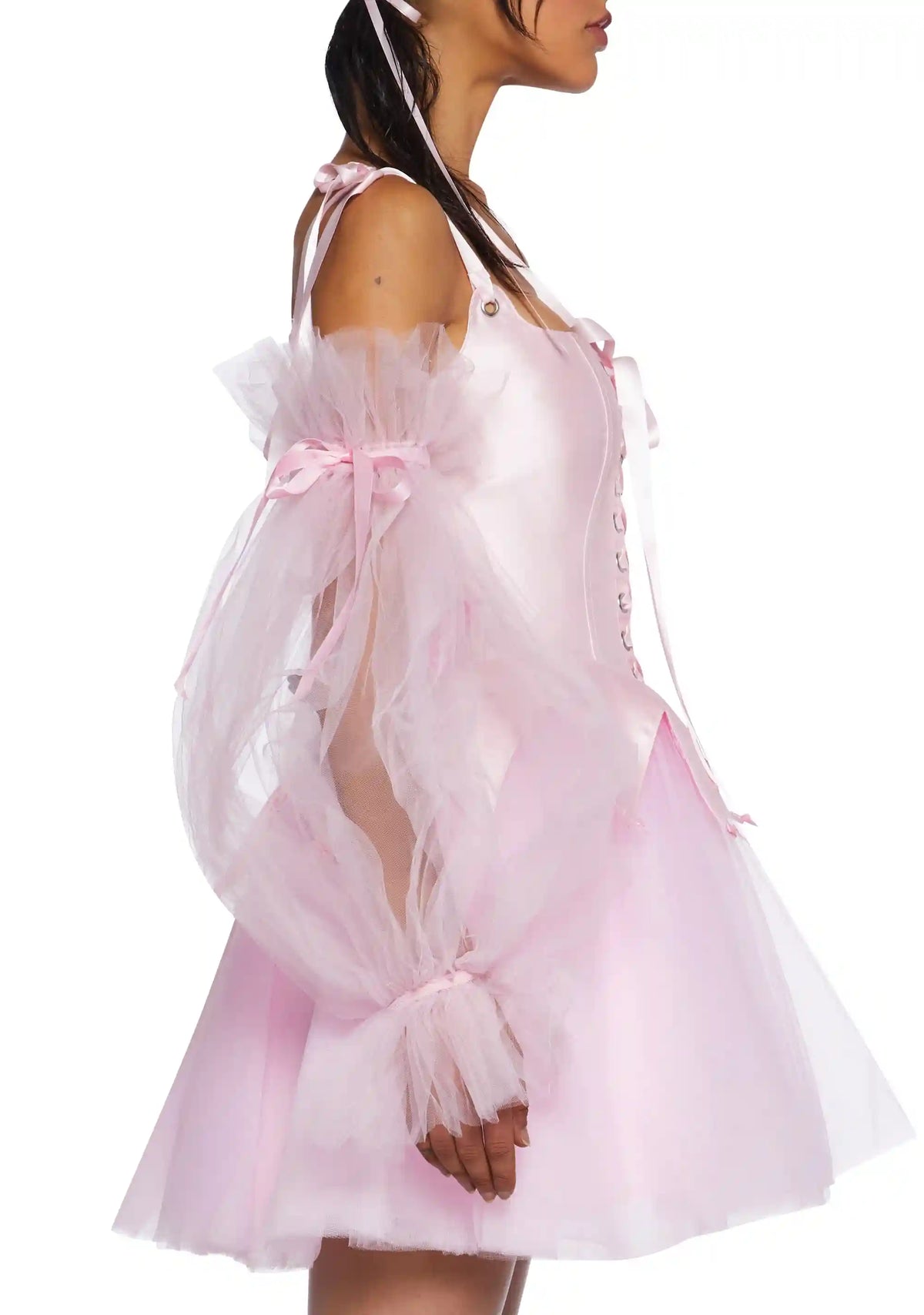 Sheer Puffy Sleeves