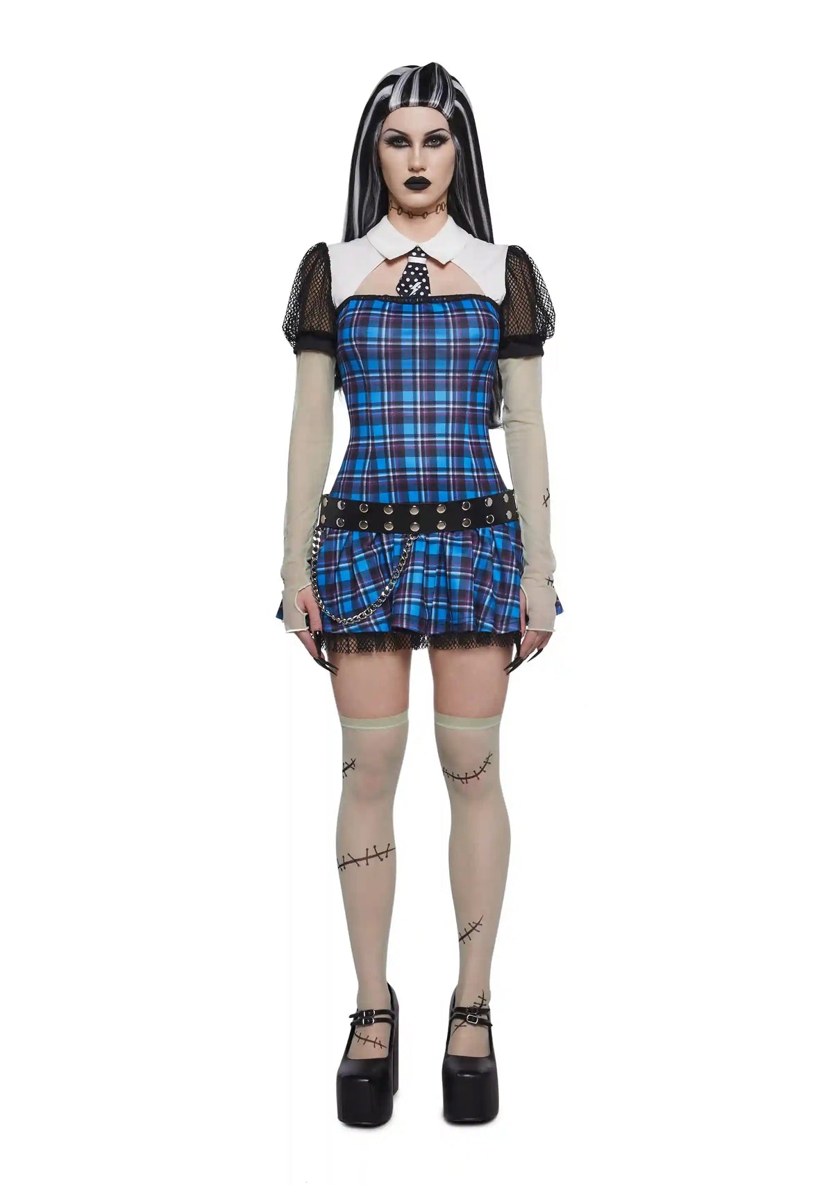 Reanimated Doll Costume And Wig Set