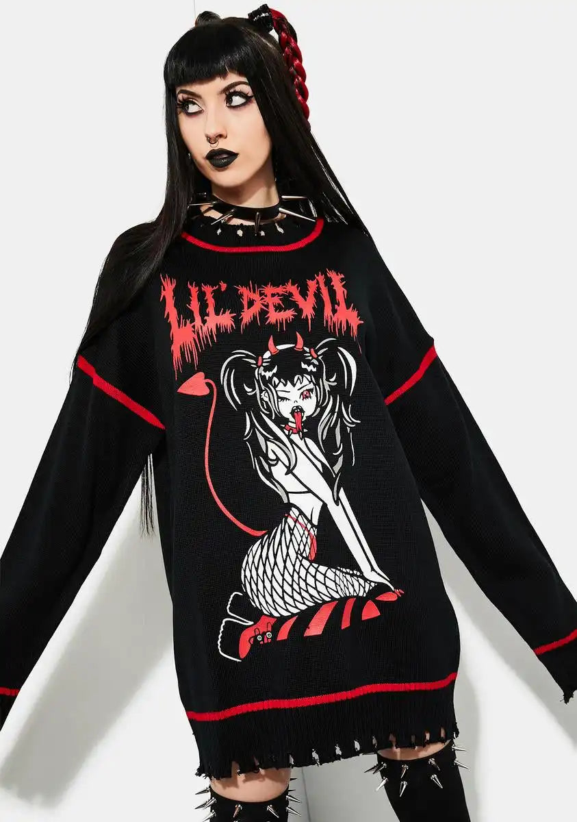 Chaotic Evil Knit Sweater