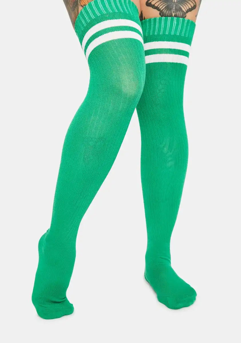 Cash Locker Room Gossip Thigh High Socks