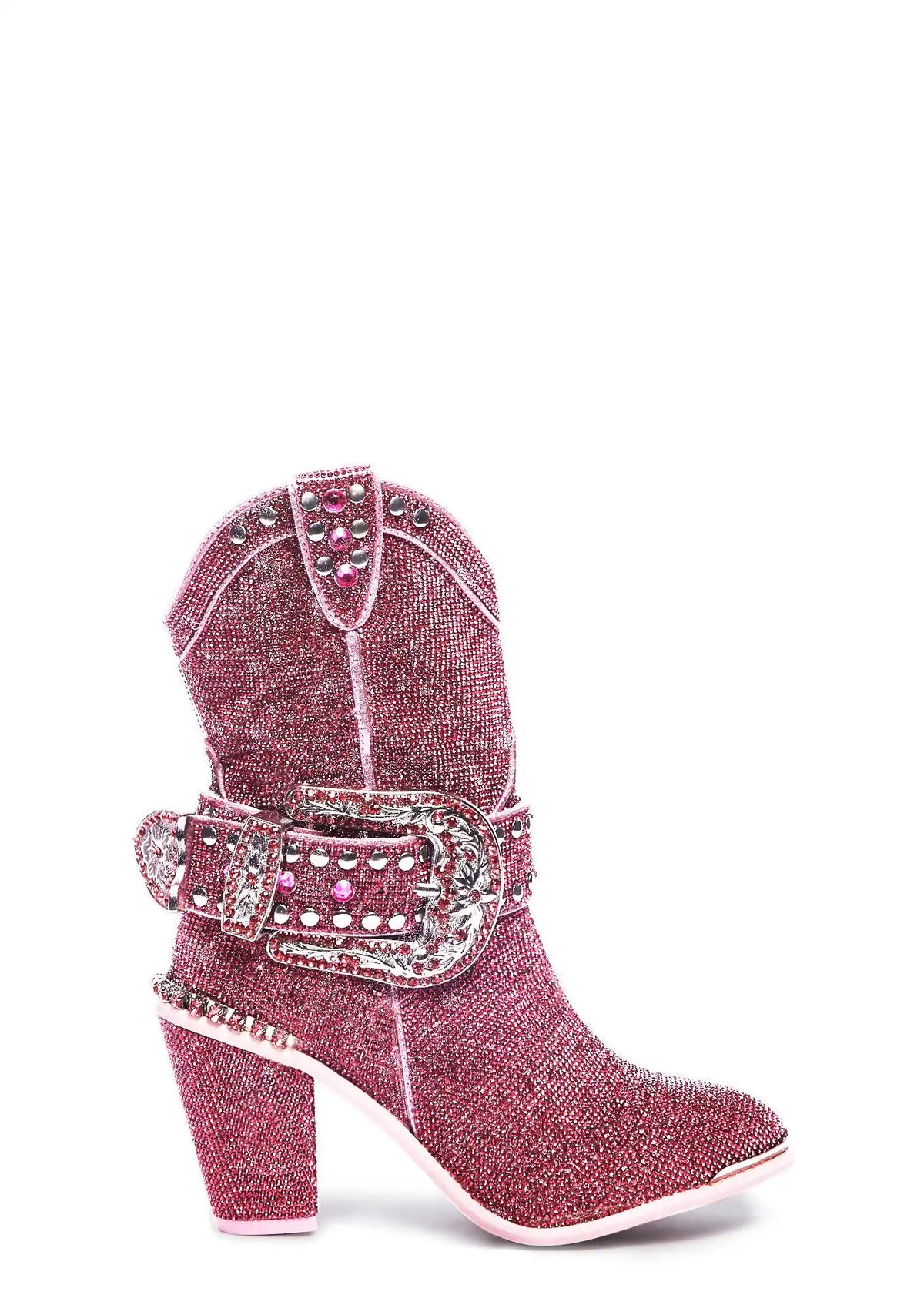 Sheriff Shine Cowboy Boots - Pink
