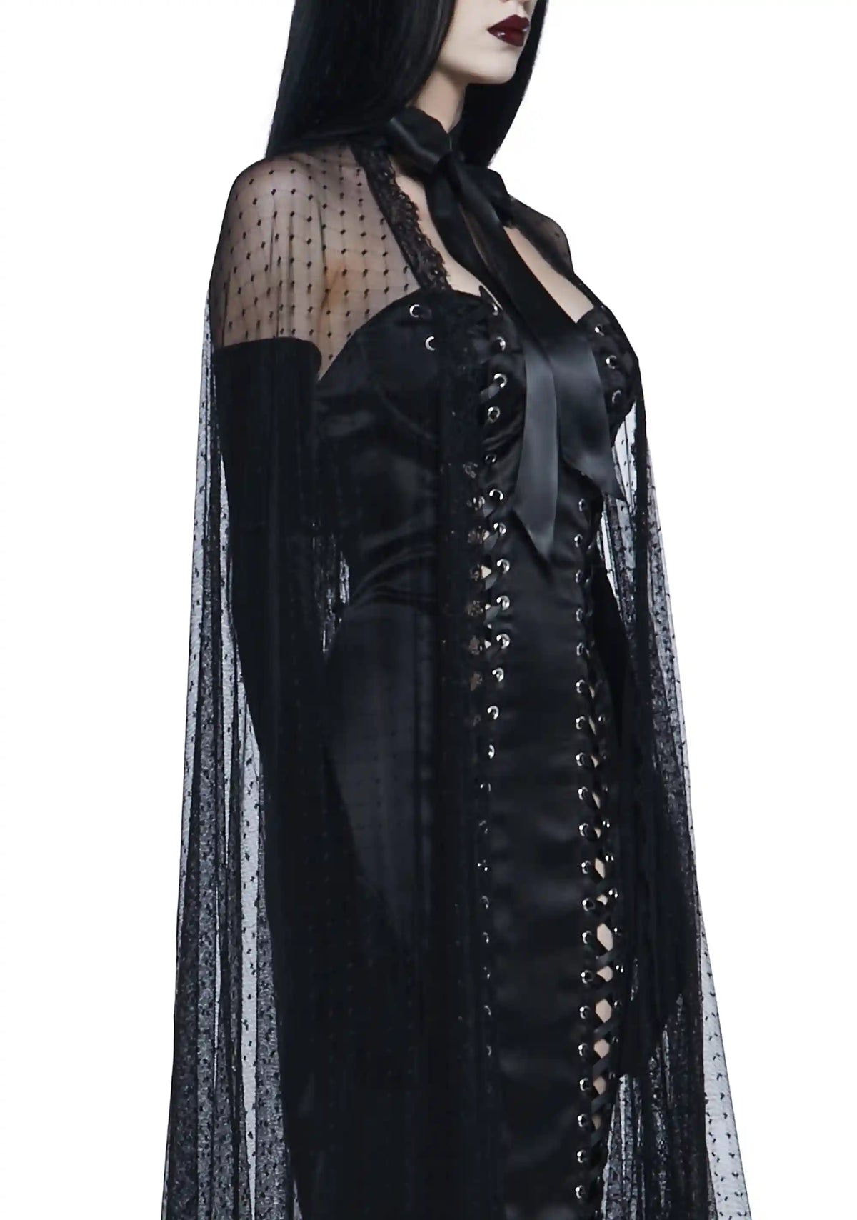 Shadowed Aura Mesh Cape