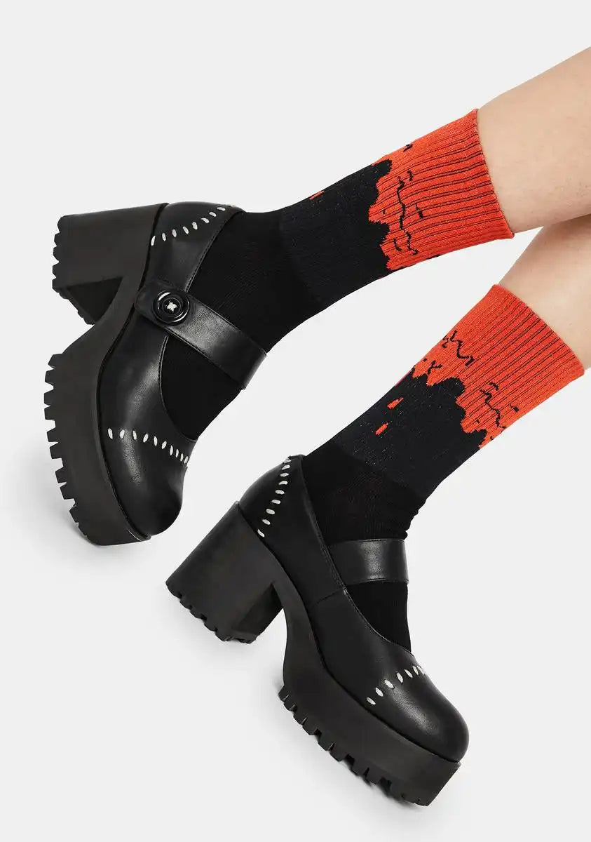 Blood Dripping Crew Socks