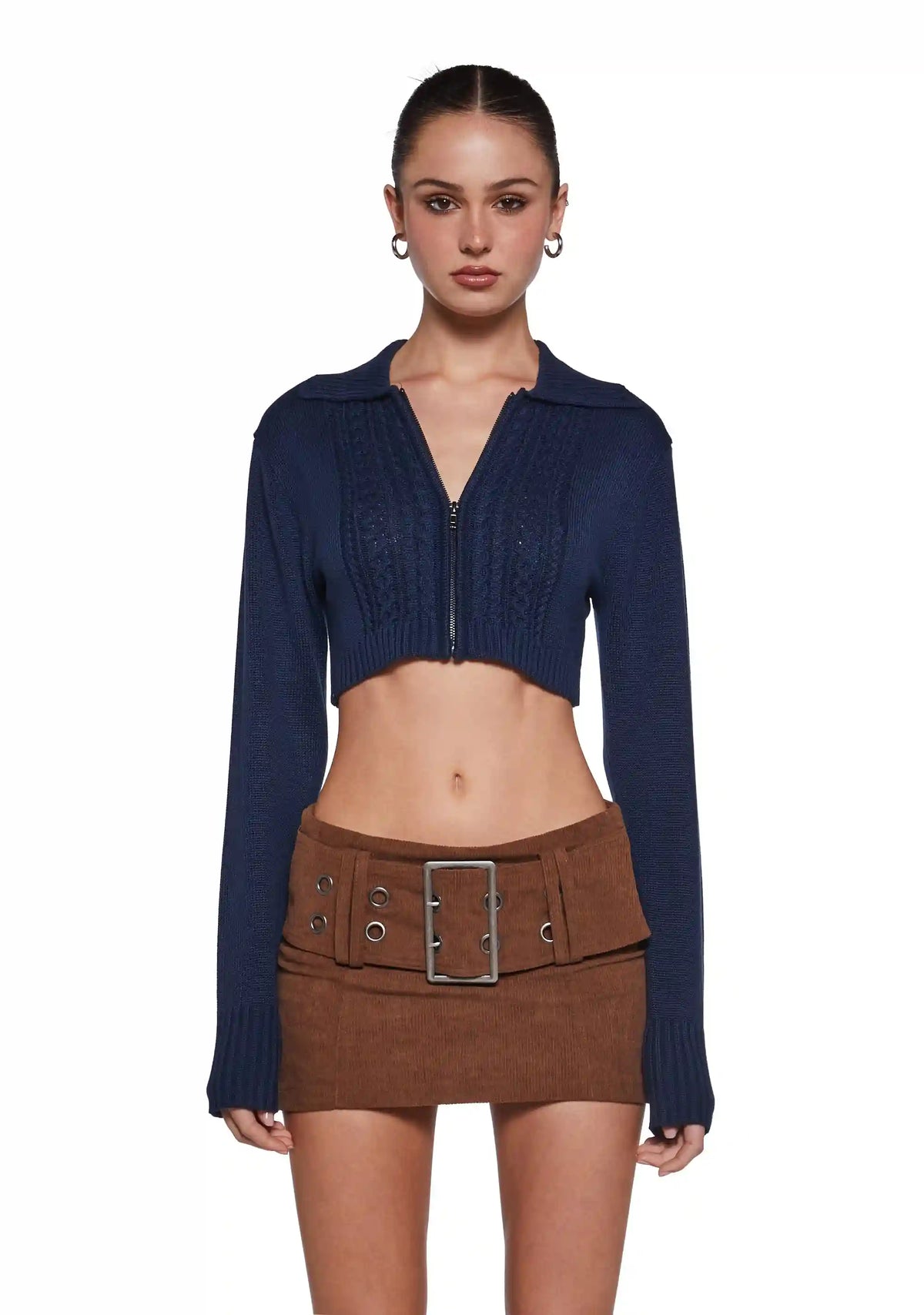 Share Notes Cable Knit Sweater