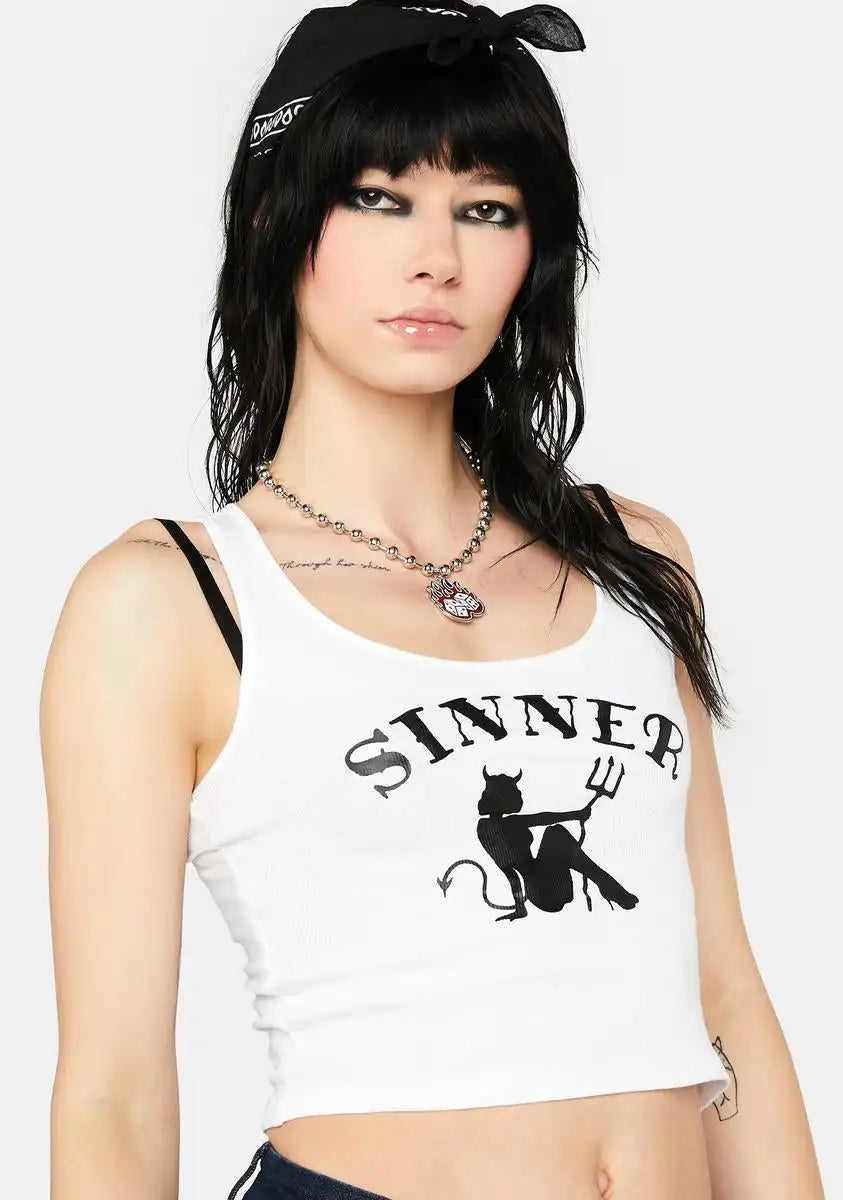 A Sinner's Future Cropped Tank