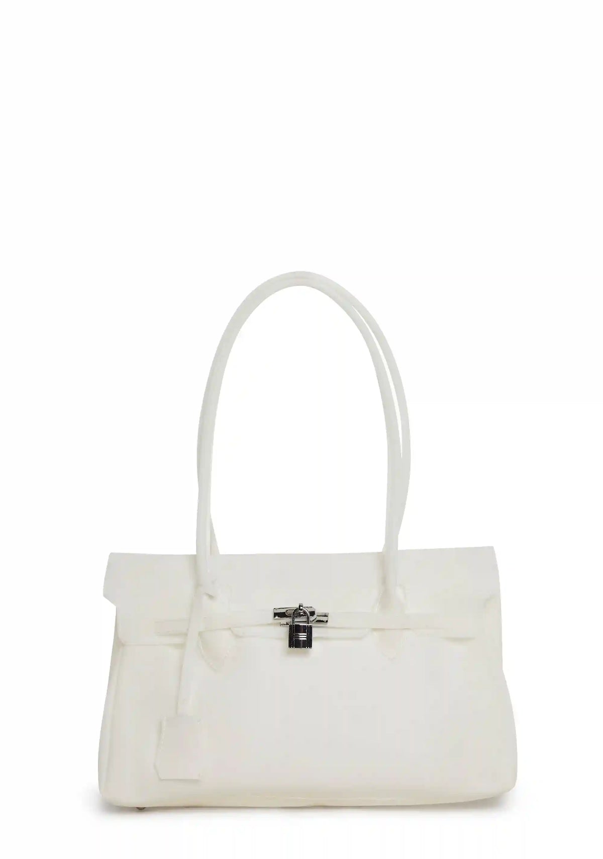 Candy Jelly Firkin Handbag - White