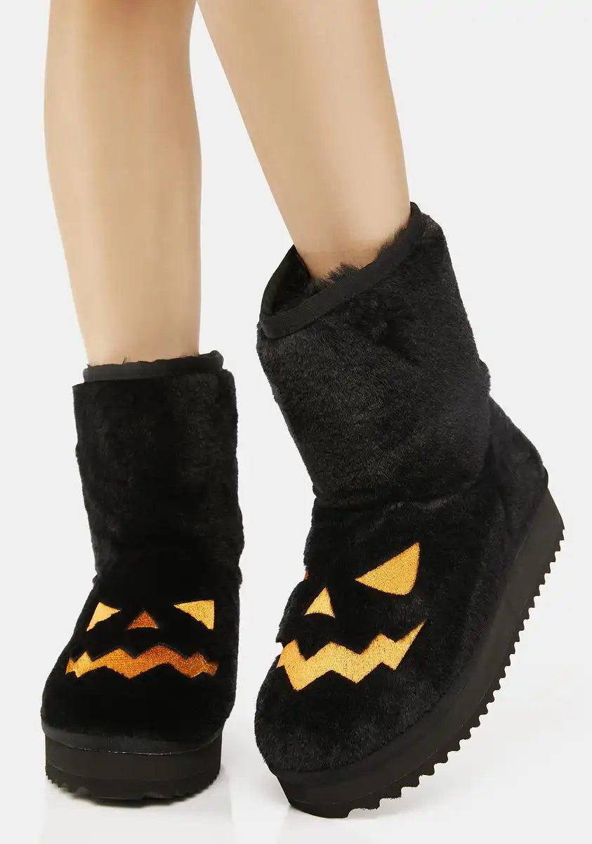 Caught Off Gourd Pumpkin Boots