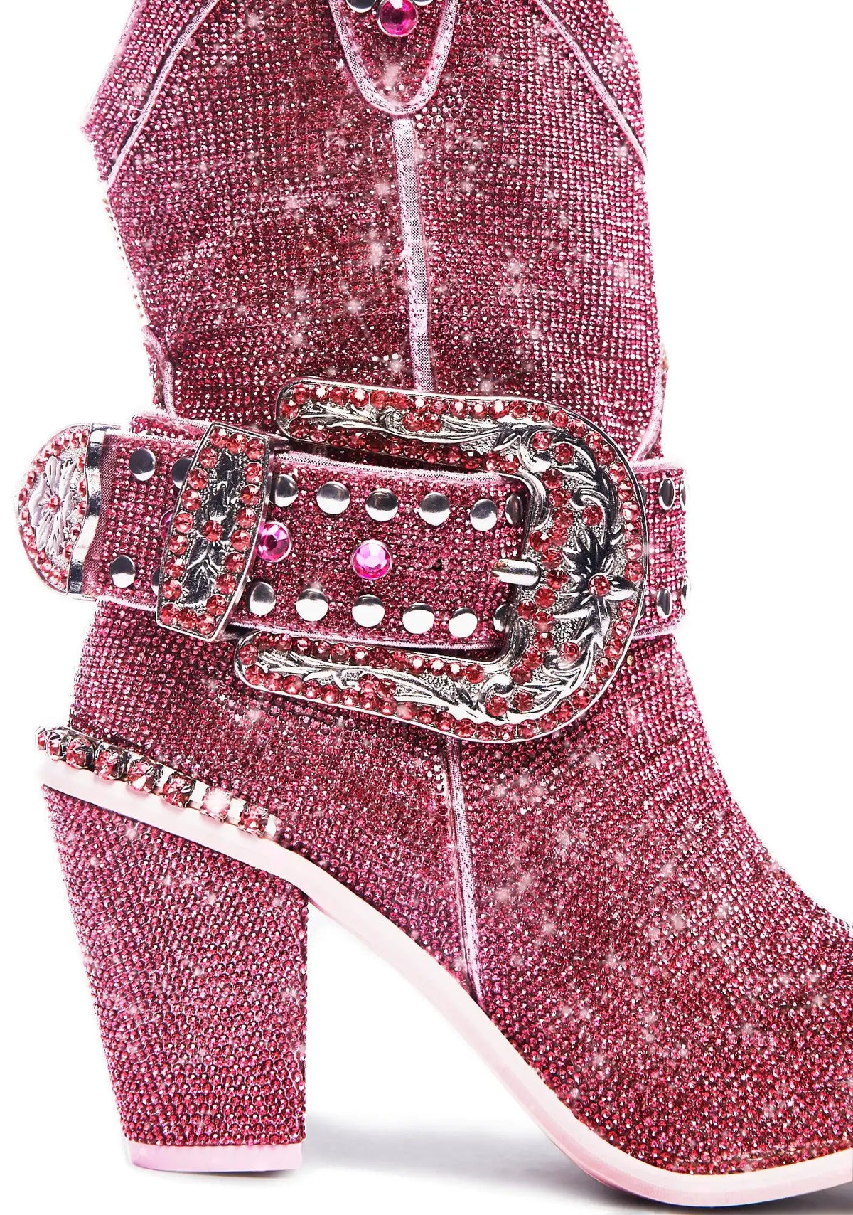 Sheriff Shine Cowboy Boots - Pink