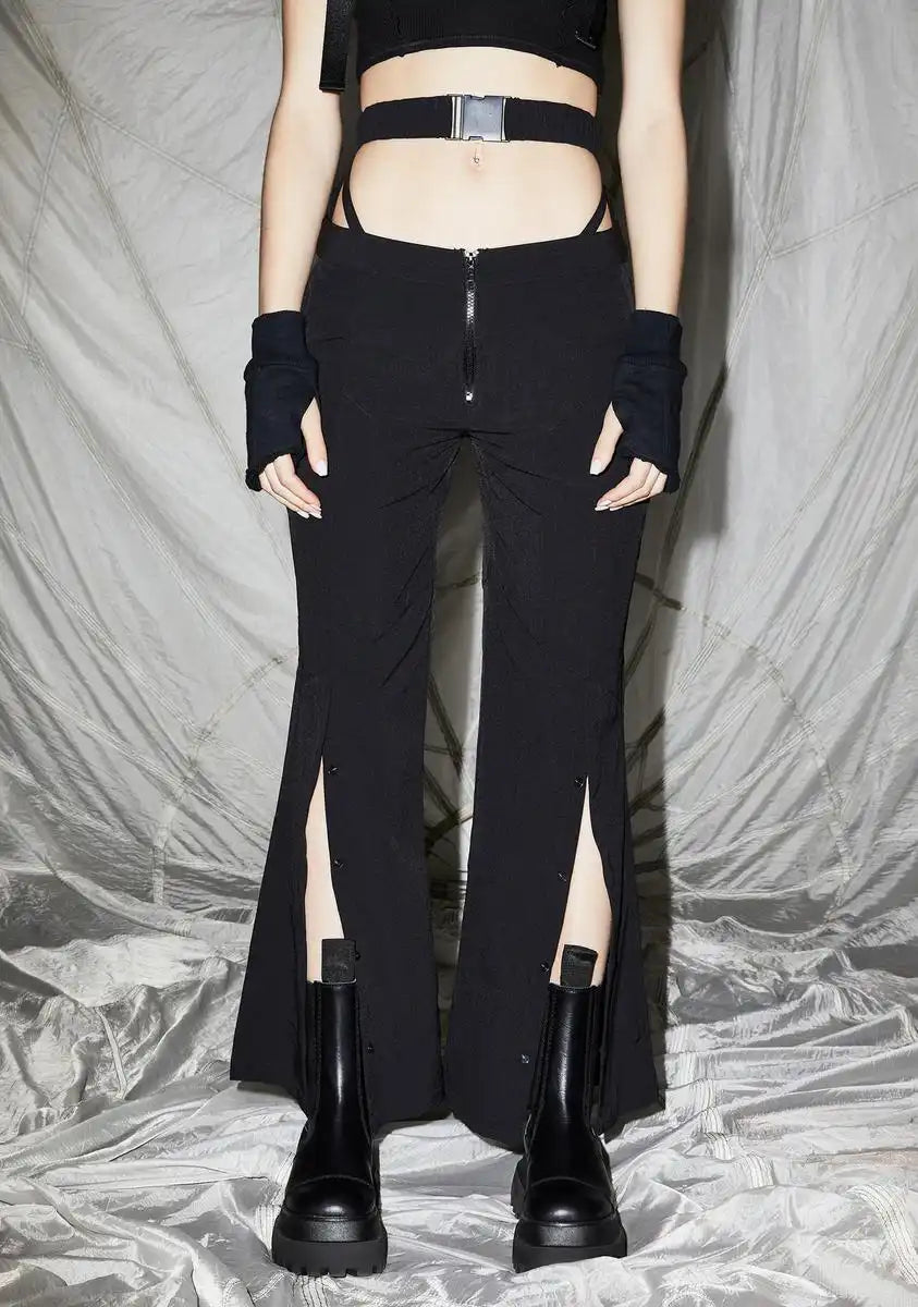 Reverb Cutout Windbreaker Flare Pants