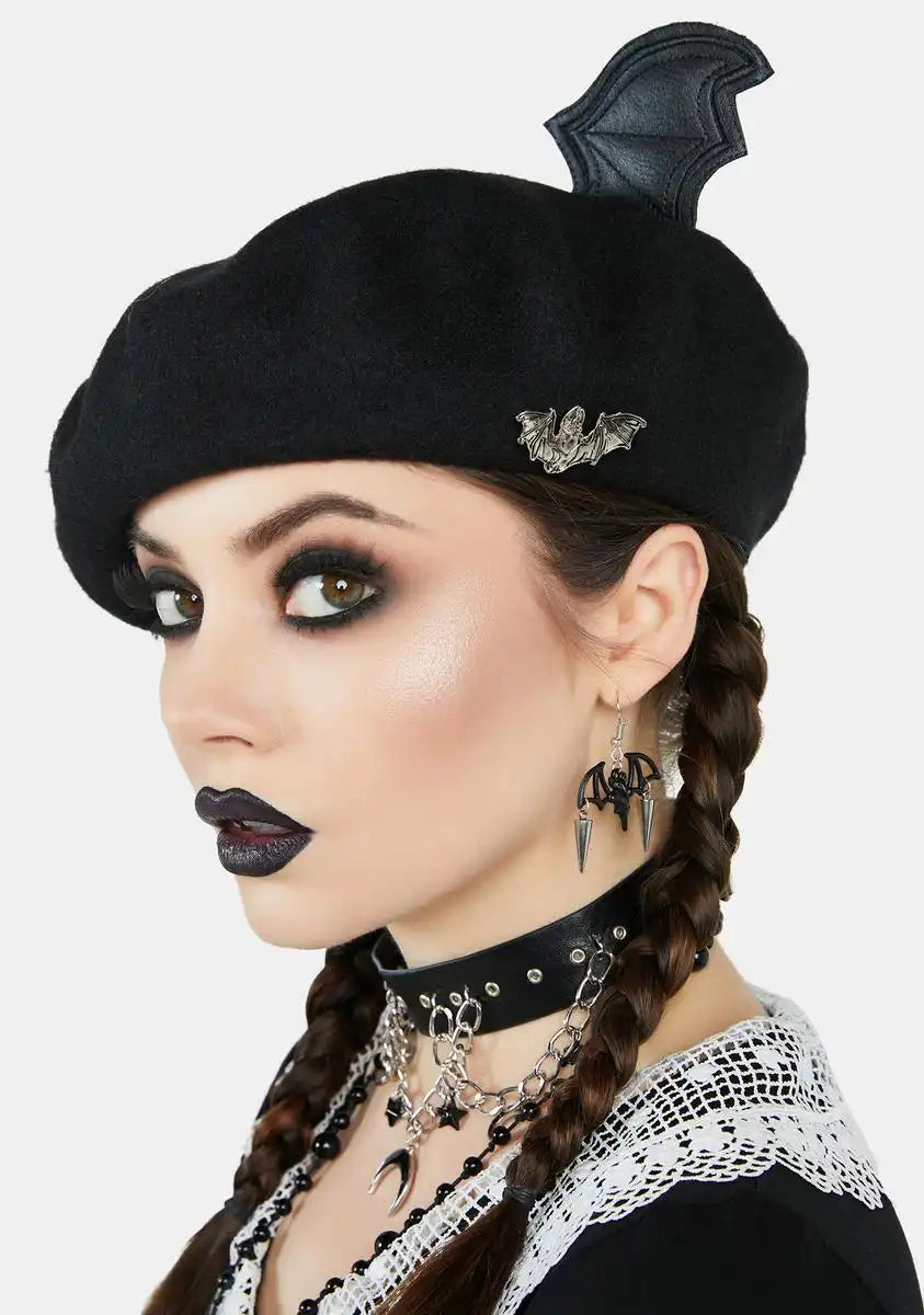 Bat For More Winged Beret