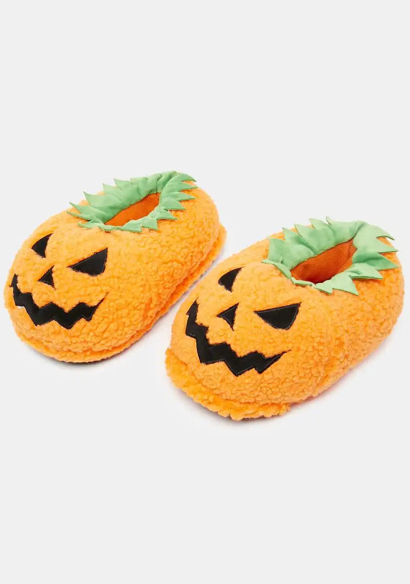 Caught Off Gourd Pumpkin Slippers