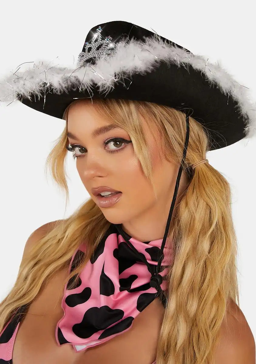 Rodeo Princess Tiara Cowboy Hat
