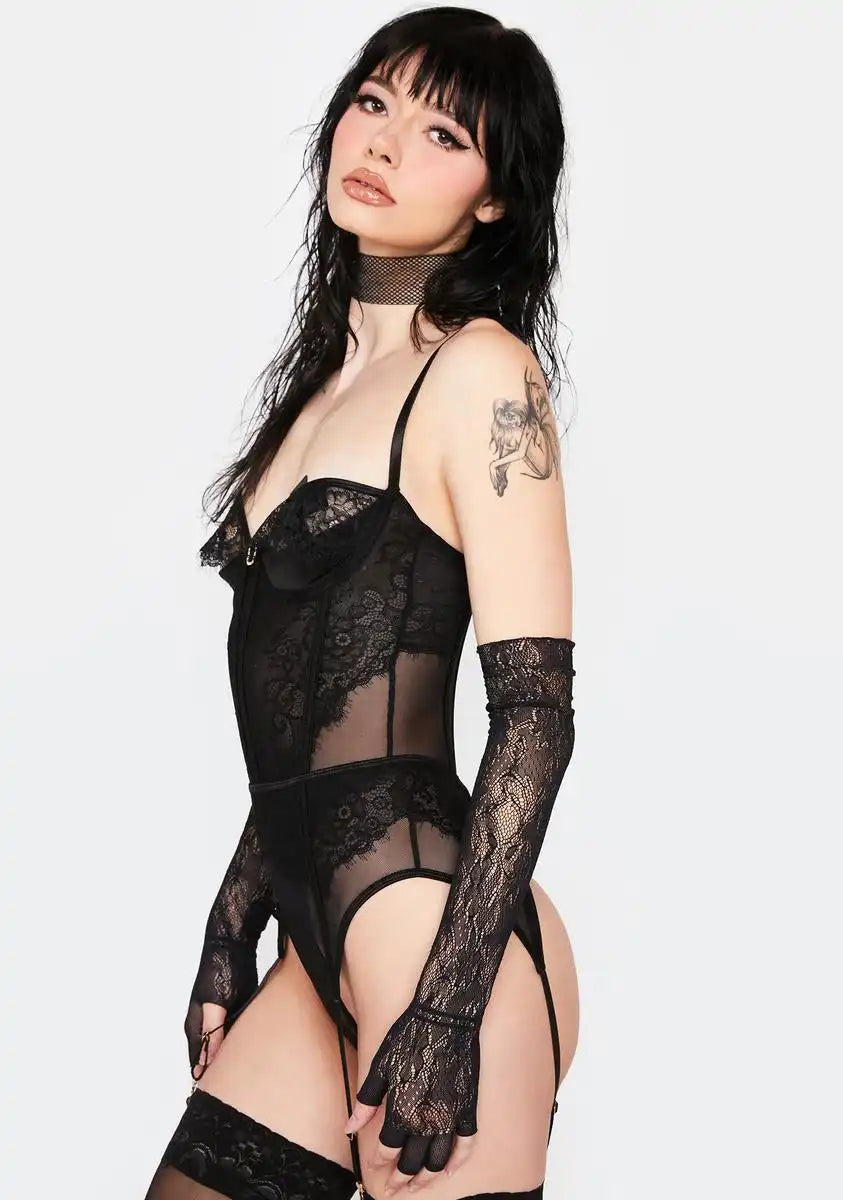 Peek Show Teddy & Garter Belt
