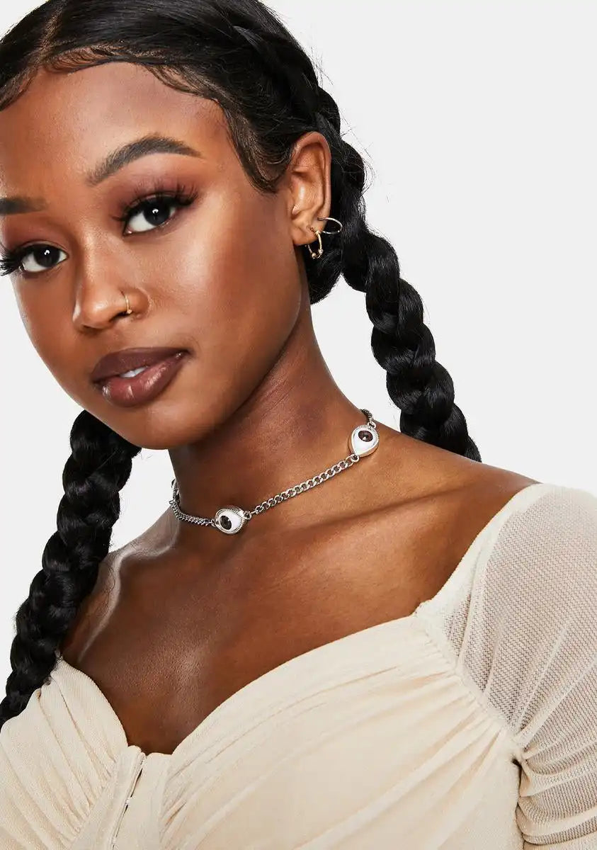 See Your Soul Charm Choker
