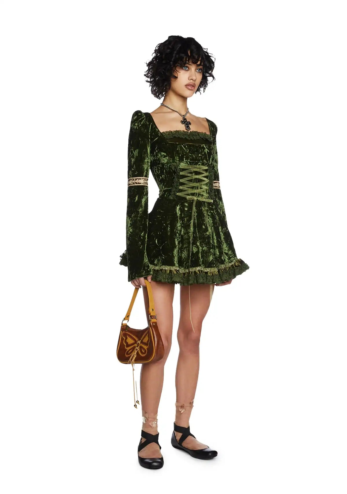Myths N' Legends Mini Dress - Green