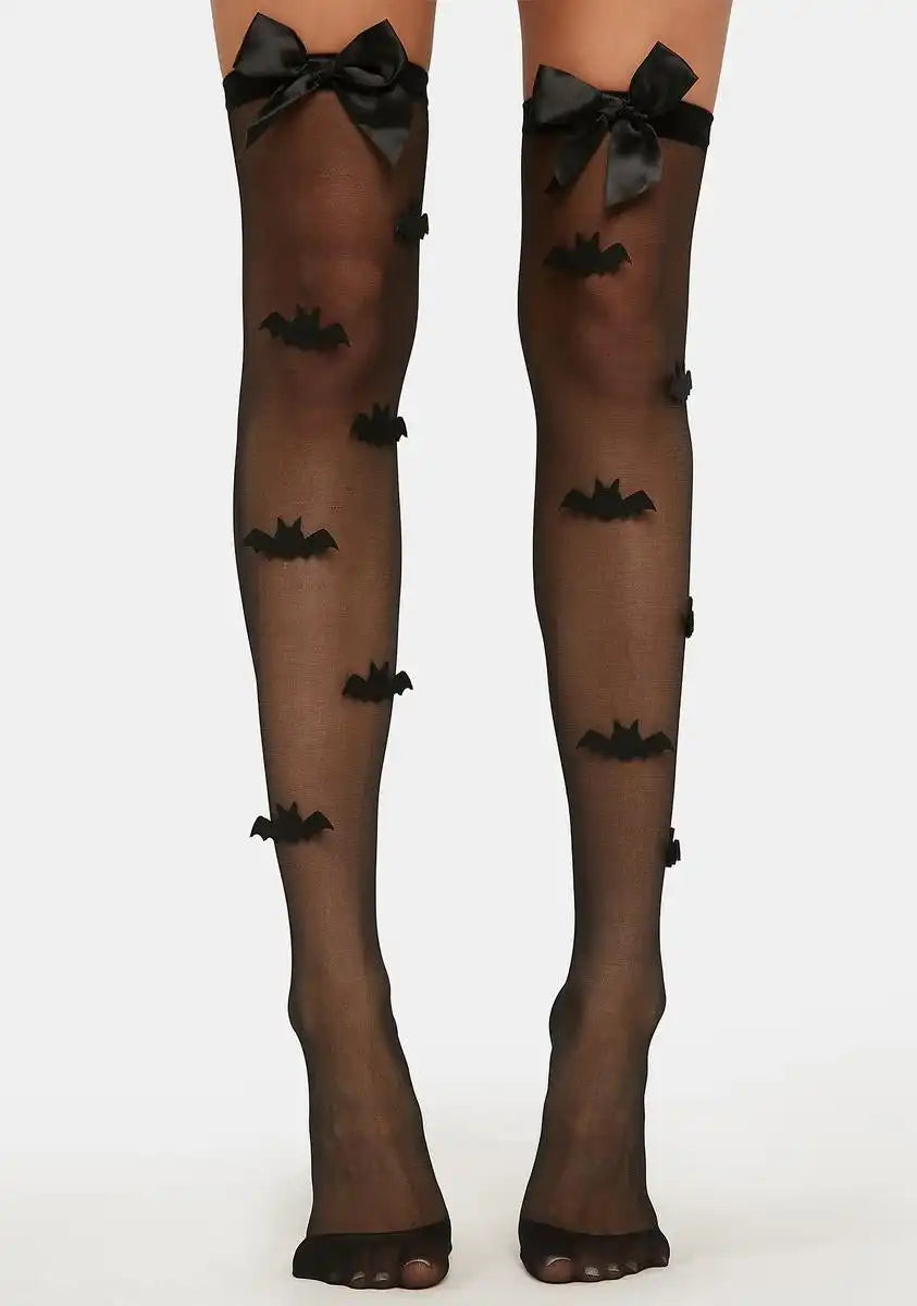 Seeking Darkness Thigh High Stockings