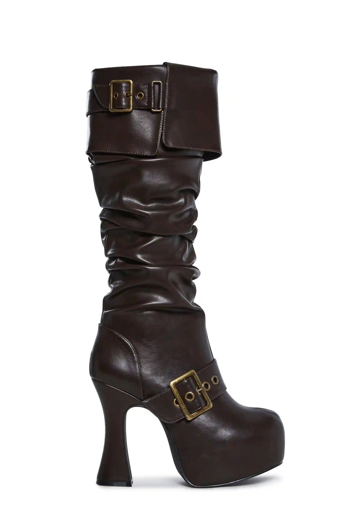 Ren Faire Slouchy Boots - Brown