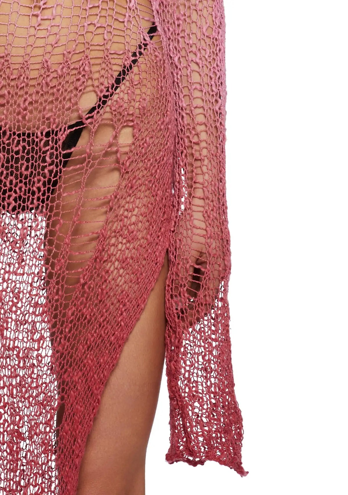 A Lifetime With You Longline Sweater-Red