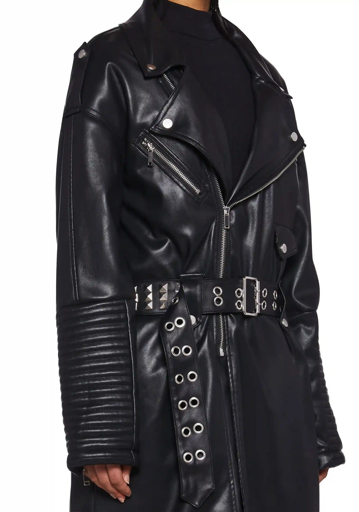 Circuit Breaker Moto Trench Coat